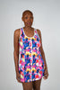 Image of Pickletini Abstract Floral Racerback Dress and Short Set - Floral/Multicolor