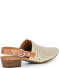Image of Pikolinos Alameda Square Toe Low Heel Slingback - Natural