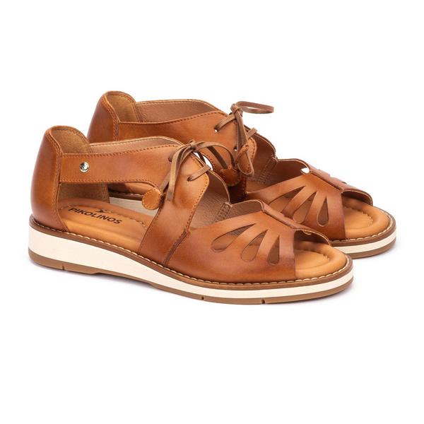 Pikolinos Roquetas Lace-Up Sandal - Brandy