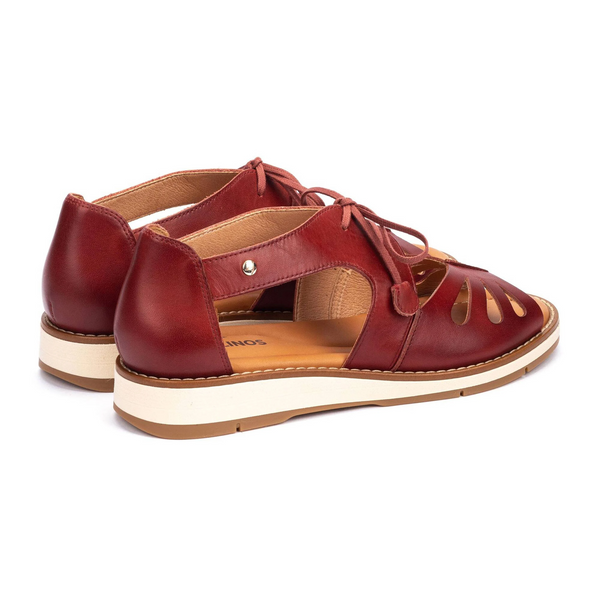 Pikolinos Roquetas Lace-Up Sandal - Red