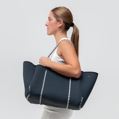 Pop Ups Neoprene Every Day Tote - Shades of Gray