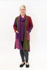 Image of Pure Essence Color Block Sweater Knit Open Front Cardigan - Multicolor