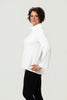 Image of Pure Essence Cable Knit Cowl Neck Top - Ivory