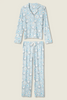 Image of PJ Salvage You Had Me At Shalom Cookie Print PJ Set - Light Sky