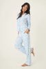 Image of PJ Salvage You Had Me At Shalom Cookie Print PJ Set - Light Sky