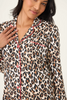 Image of PJ Salvage Holiday Dreams Leopard Print Nightshirt - Natural