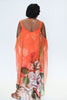 Image of Radzoli Sleeveless Overlay Dress - Orange/Multicolor *Take 25% Off*