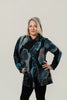 Image of Radzoli Cowl Neck Floral Burnout Tunic - Blue/Multicolor