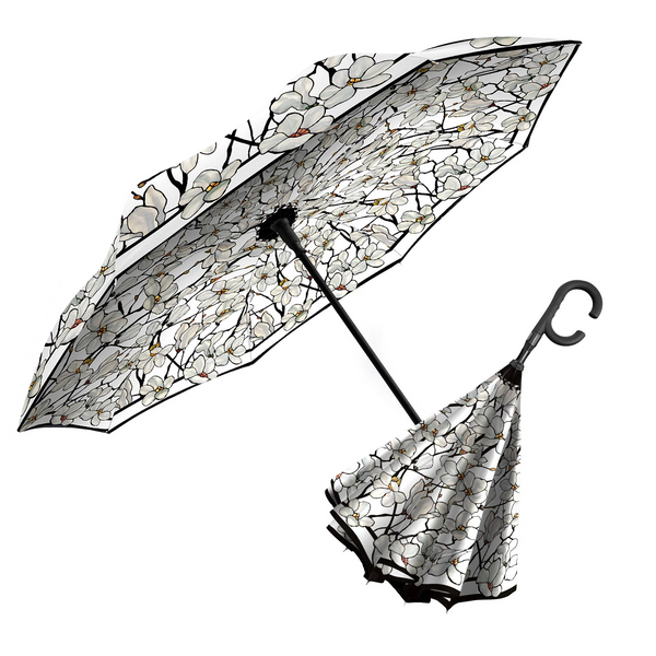 RainCaper Reverse Umbrella - Tiffany Magnolia