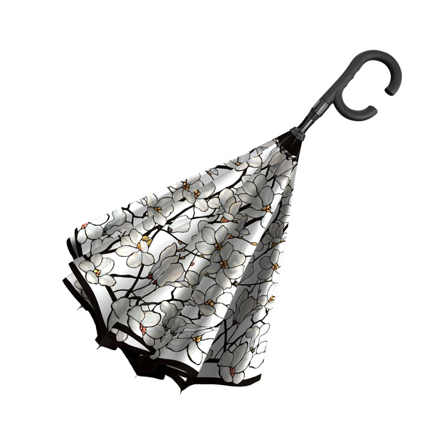 RainCaper Reverse Umbrella - Tiffany Magnolia