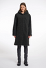 Image of Rino & Pelle Leonie Hooded Snap Front Teddy Coat - Deep Iron Green