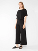 Image of Ripley Rader Ponte Knit Wide Leg Crop Pant - Black