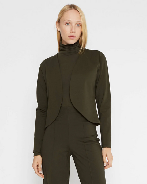 Ripley Rader Ponte Knit Bolero - Olive