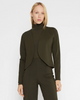 Image of Ripley Rader Ponte Knit Bolero - Olive