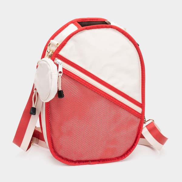 Rippe's Pickleball Bag -  Ivory/Red