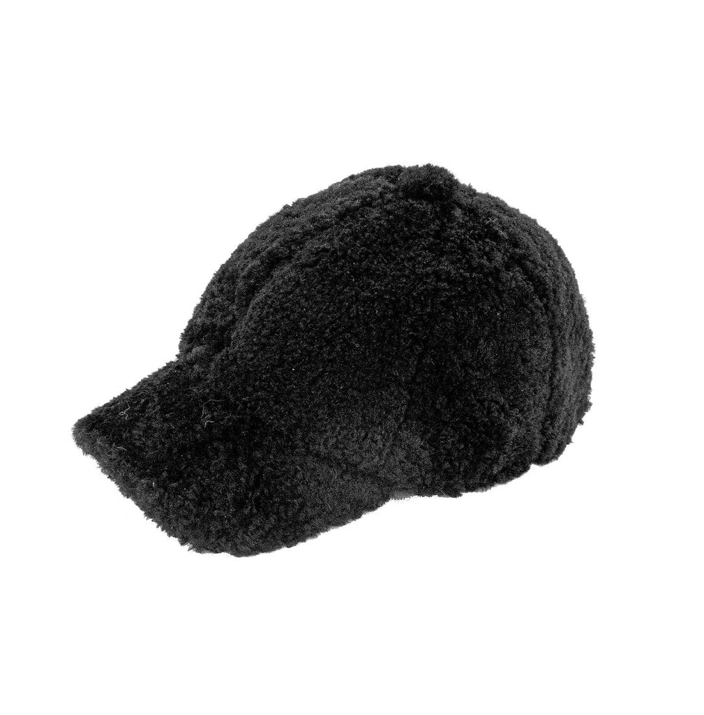 Rippe's Furs Curly Lamb Ball Cap - Black