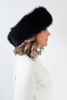 Image of Rippe's Wide Fox Fur Headband - Black