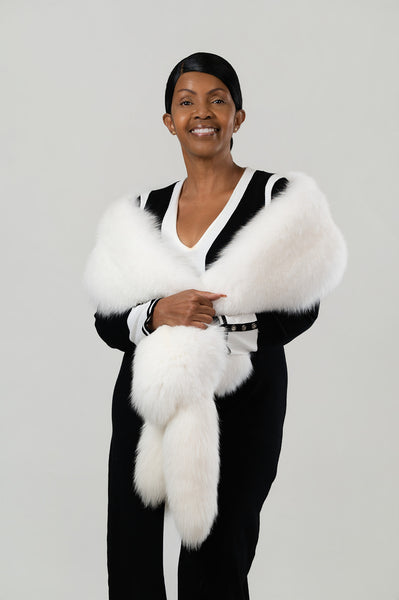Rippe's Furs Fox Fur Fling - White