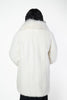 Image of Rippe's Furs Long Hair Mink Stroller with Fox Tuxedo - White