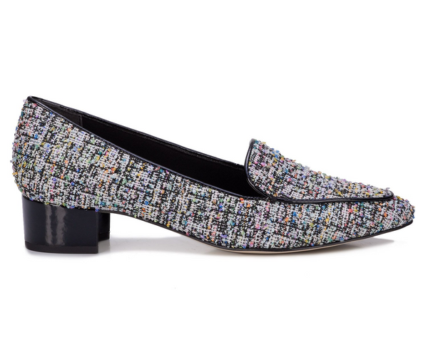 Ros Hommerson Honey Boucle Low Heel Pump - Multicolor/Black