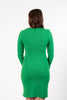 Image of Scapa by Lauren Perre Ruffle Front Long Sleeve V-Neck Dress - Green