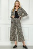 Image of See and Be Seen High Waist Wide Leg Leopard Print Pant - Leopard