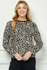 Image of See and Be Seen Leopard Print Button Front Knit Cardigan - Leopard