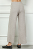 Image of See and Be Seen Sweater Knit Wide Leg Pant - Mocha