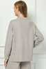 Image of See and Be Seen Mock Neck Sweater Knit Top - Mocha