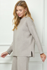 Image of See and Be Seen Mock Neck Sweater Knit Top - Mocha