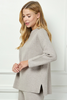 Image of See and Be Seen Mock Neck Sweater Knit Top - Mocha