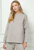 Image of See and Be Seen Mock Neck Sweater Knit Top - Mocha