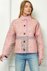 Image of See and Be Seen Reversible Quilted Jacket - Multicolor