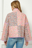 Image of See and Be Seen Reversible Quilted Jacket - Multicolor