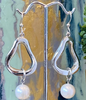 Image of Simon Sebbag Wavy Triangle Baroque Pearl Drop Earrings