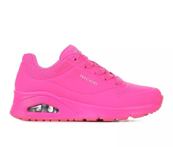 Skechers Uno Night Shades Sneaker - Hot Pink *Take an EXTRA 25% Off*