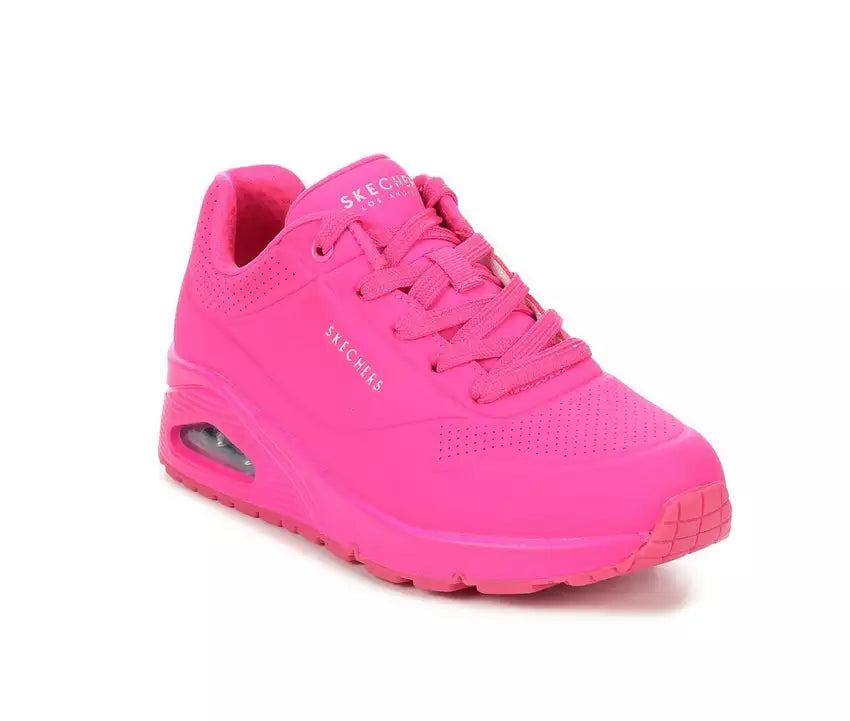 Skechers Uno Night Shades Sneaker - Hot Pink