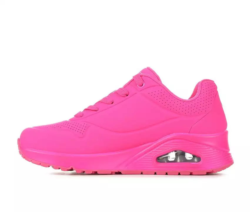 Skechers Uno Night Shades Sneaker - Hot Pink