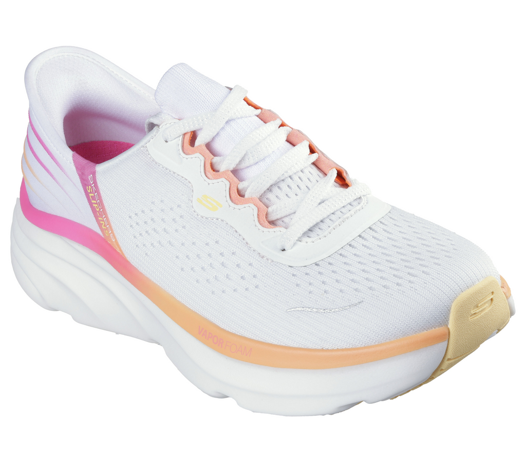 Skechers Hands Free Slip-ins® Relaxed Fit®: D'Lux Vapor - White/Multicolor
