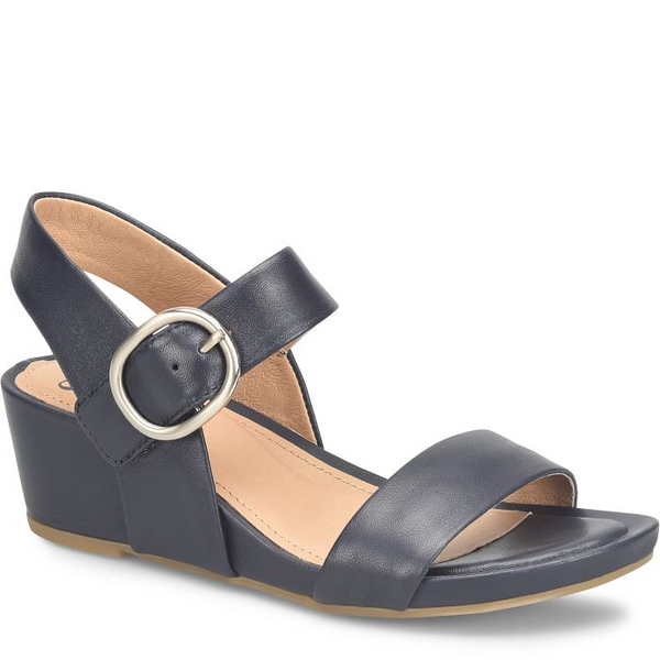 Sofft Vaya Wedge Sandal - Sky Navy Blue
