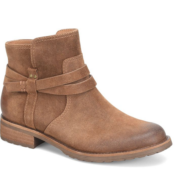 Sofft Bridgett Waterproof Suede Bootie - Cognac