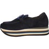 Image of Softwaves Catlin Slip On Leather Platform Sneaker - Navy