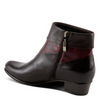 Image of Spring Step Mayvilla Leather Color Block Bootie - Chocolate/Burgundy