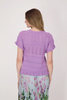 Image of Spanner Ruffled Sleeve Pointelle Sweater - Lavender