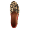 Image of Spring Step Kathaleta Calf Hair Suede Slip On Shoe - Leopard Print