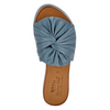 Image of Spring Step Lavona Twist Leather Slide Sandal - Blue