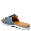Image of Spring Step Lavona Twist Leather Slide Sandal - Blue