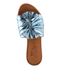 Image of Spring Step Lavona Twist Leather Slide Sandal - Metallic Blue