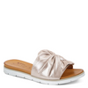 Image of Spring Step Lavona Twist Leather Slide Sandal - Silver