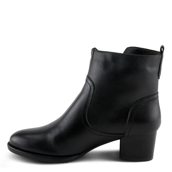 Spring Step Nazca Snap Detail Side Zip Bootie - Black